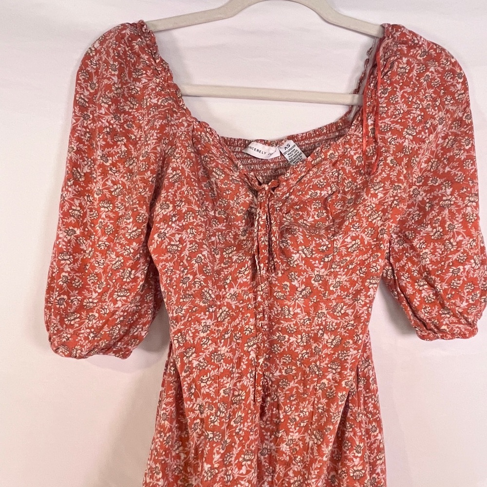 Sincerely Jules Red Floral Long Sleeve Dress - Picture 7 of 7